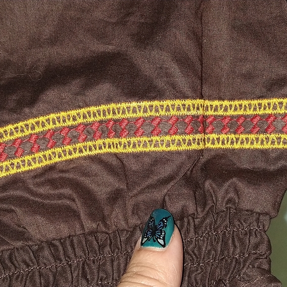 Miley Cyrus Max Azria Navajo embroidered tunic oak - Picture 8 of 12